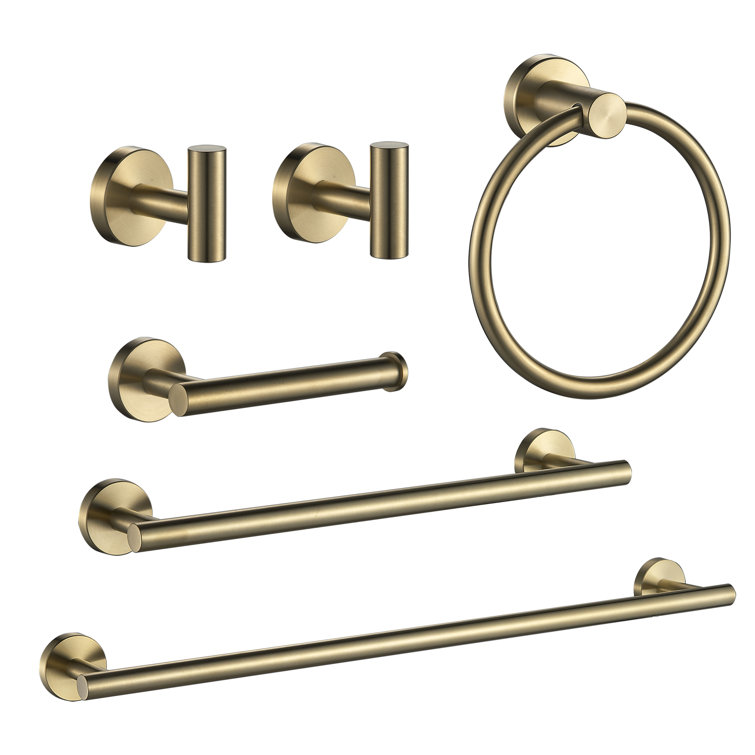 FORIOUS 6 Piece Bathroom Hardware Set & Reviews Wayfair
